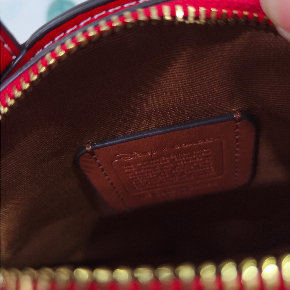 Coach Red Ear Round Crossbody Bag - Picture 9 of 9